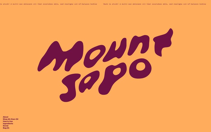 Mount Sapo website preview
