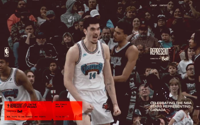 Nba Represent website preview