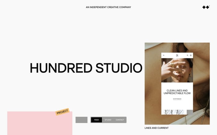 Hundred Studio website preview