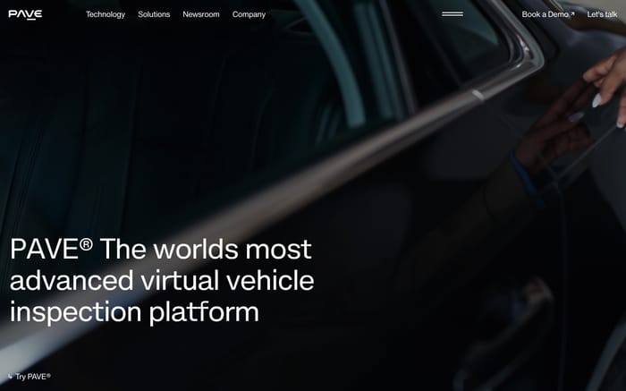 Pave website preview