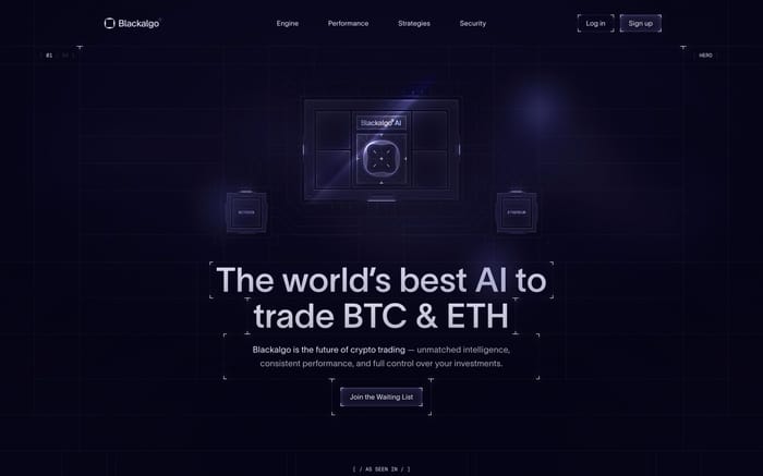 Blackalgo website preview