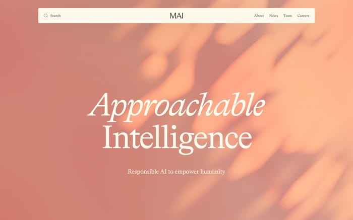 Microsoft AI website preview