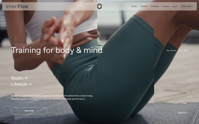 Inner flow website preview