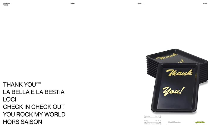 Francois Patoue website preview