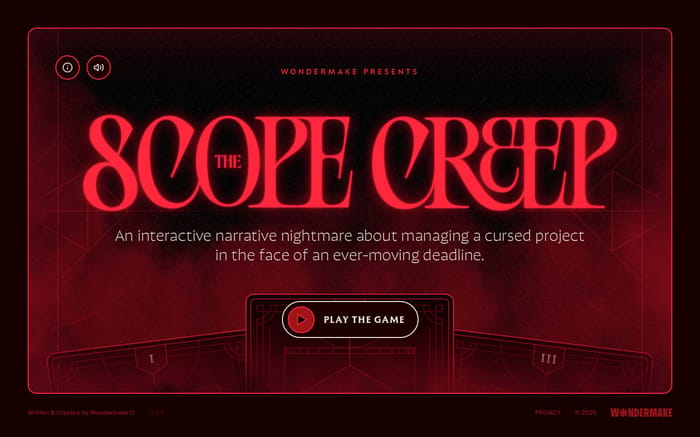 Scope Creep website preview