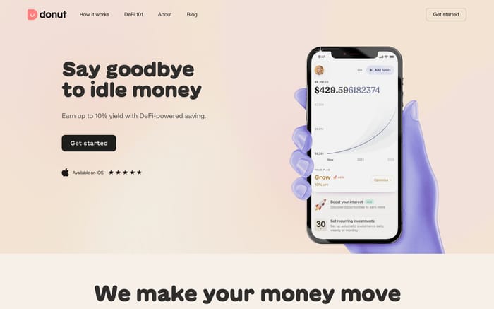 Donut website preview