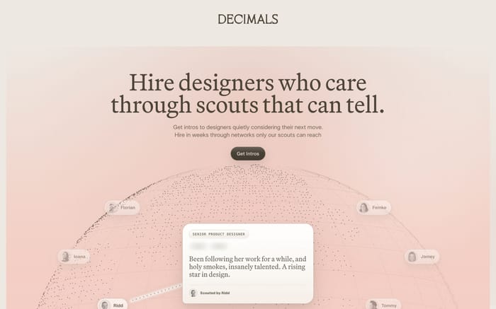 Decimals website preview