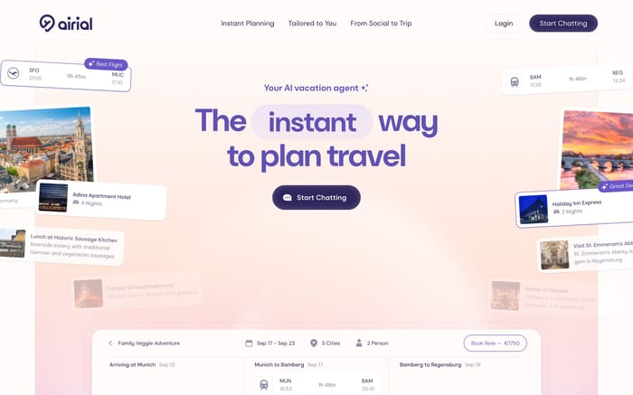 Airial website preview