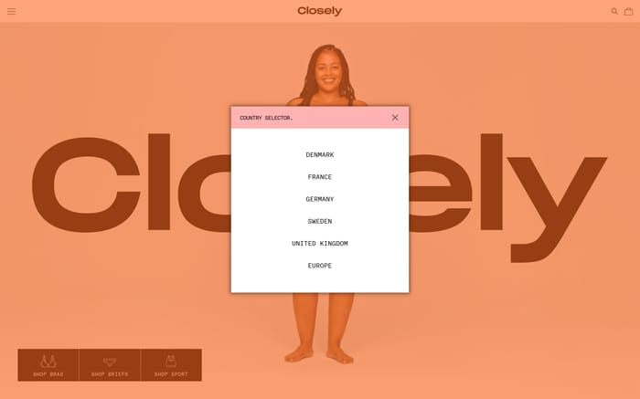 Closely website preview
