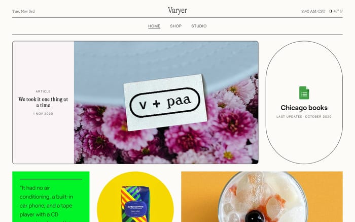  Varyer website preview