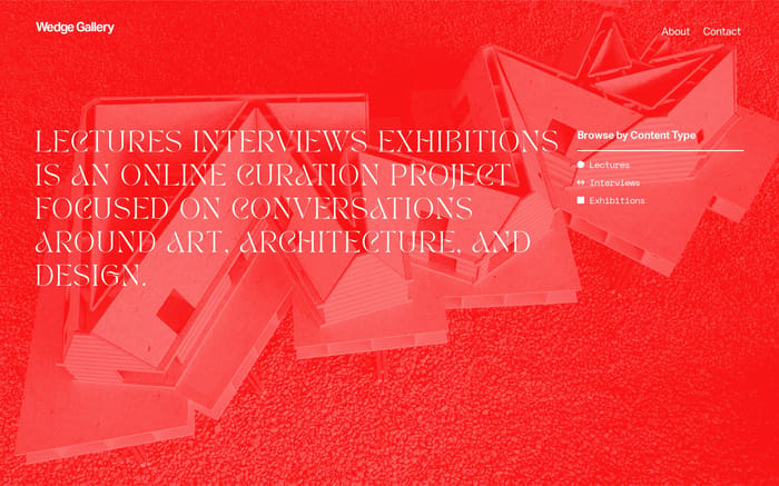 Wedge gallery website preview