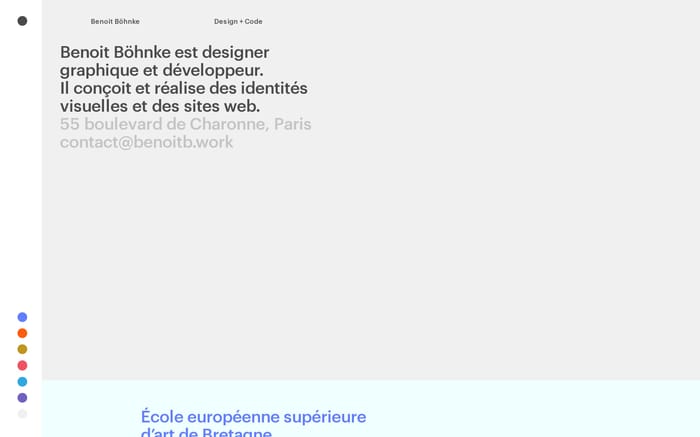 Benoit Böhnke website preview