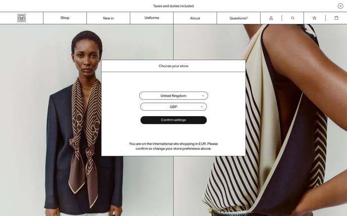 Totême website preview