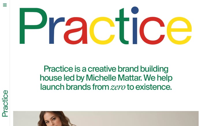 Practice website preview