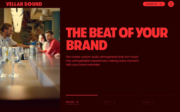 Vellar Sound website preview