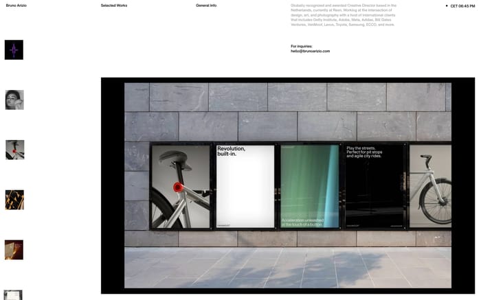 Bruno Arizio website preview