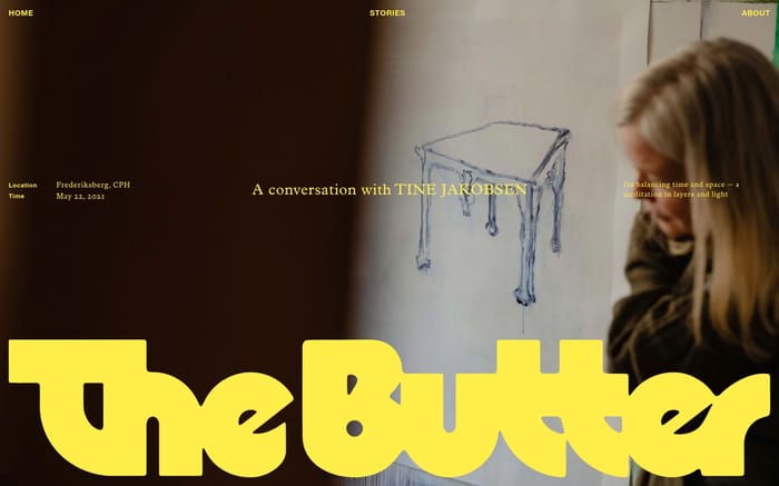 The Butter website preview