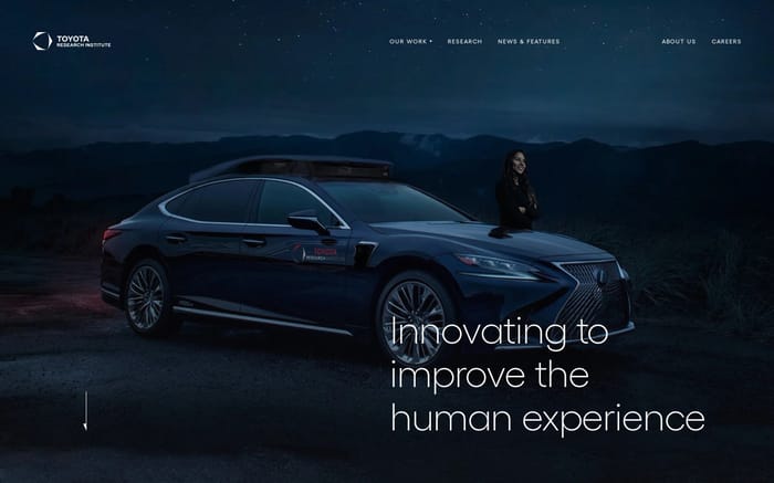 Toyota research institute website preview