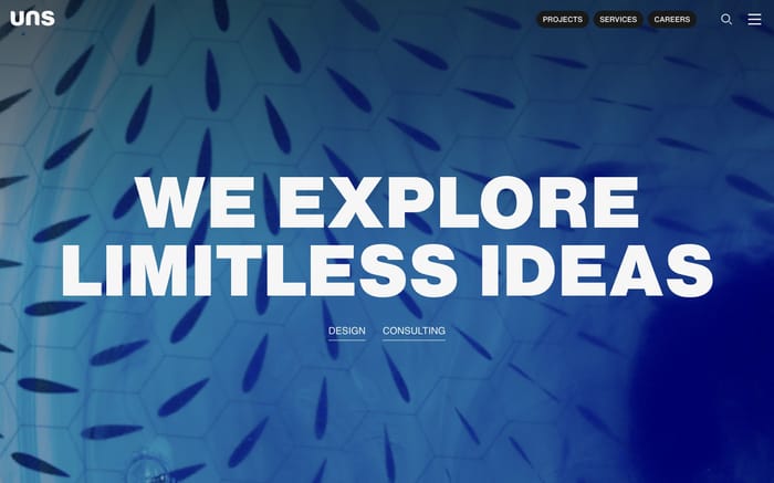 UNS website preview