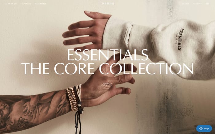 Fear of God website preview