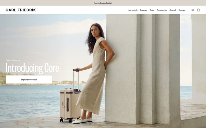 Carl Friedrik website preview