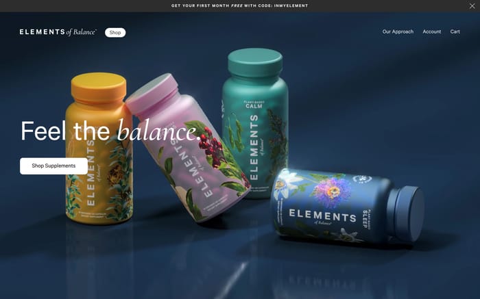 Elements website preview