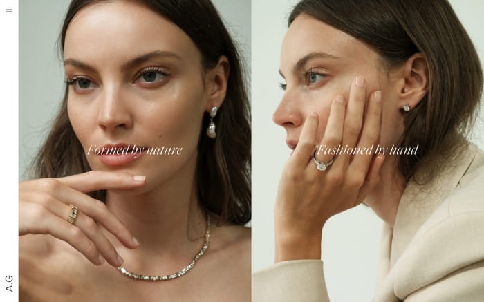A.G Designer Jeweller website preview