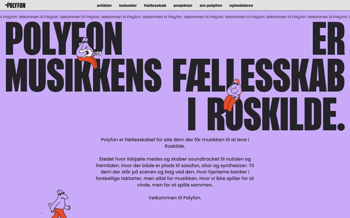 Polyfon website preview