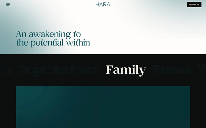 Hara website preview