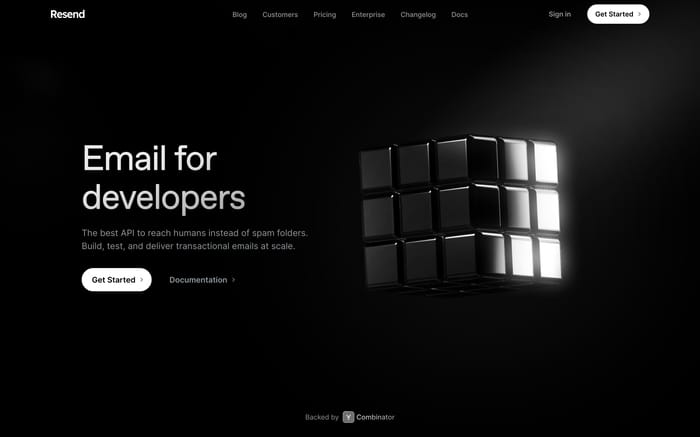 Resend website preview