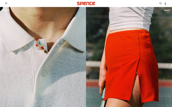 Spence website preview