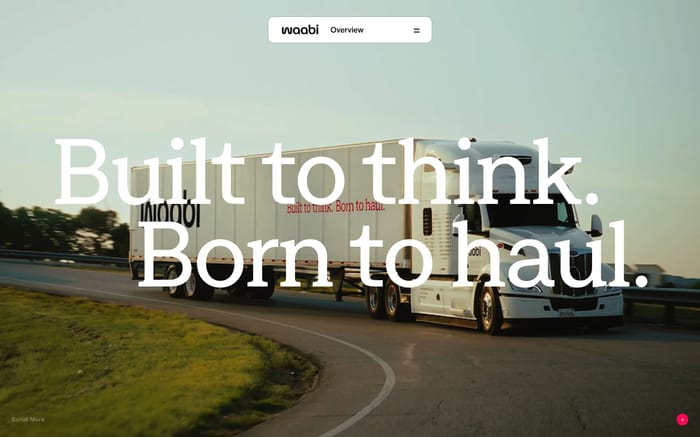 Waabi website preview