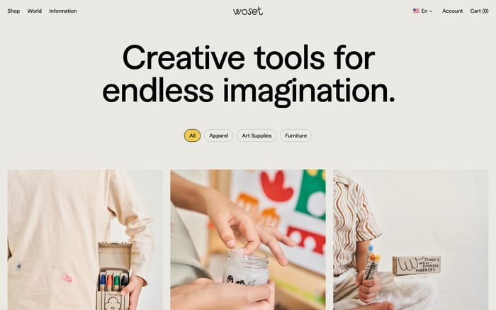 Woset website preview