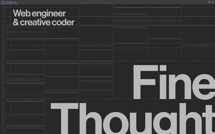 Fine Thought website preview