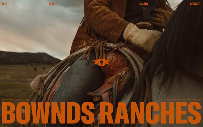 Bownds Ranches website preview