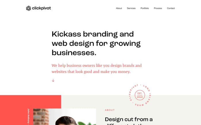 Clickpivot website preview