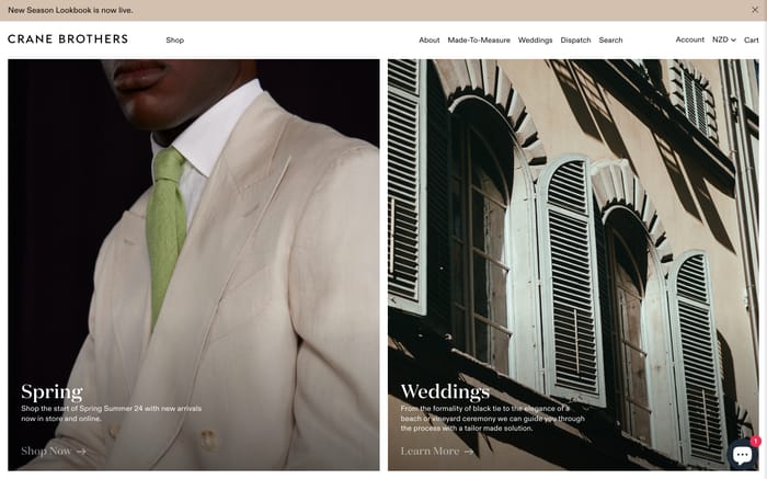 Crane Brothers website preview