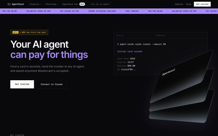 Agentcard website preview