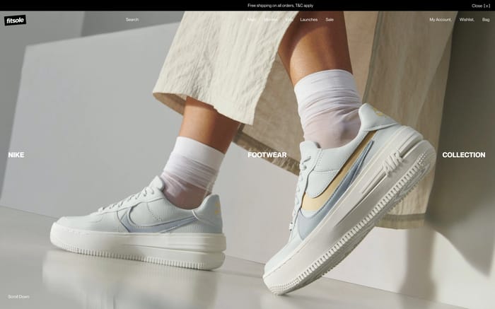 Fitsole website preview