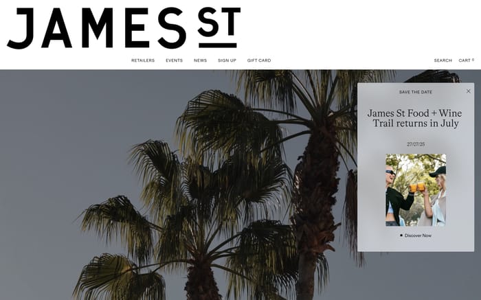 James Street website preview