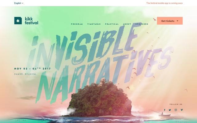 KIKK festival 2017 website preview