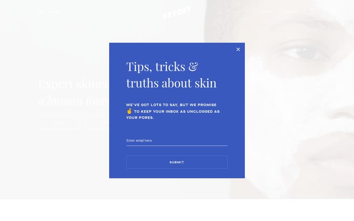 Heyday website preview