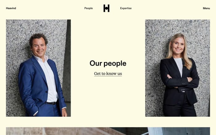 Haavind website preview