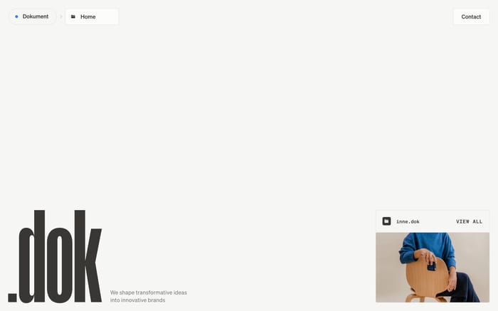 Dokument website preview