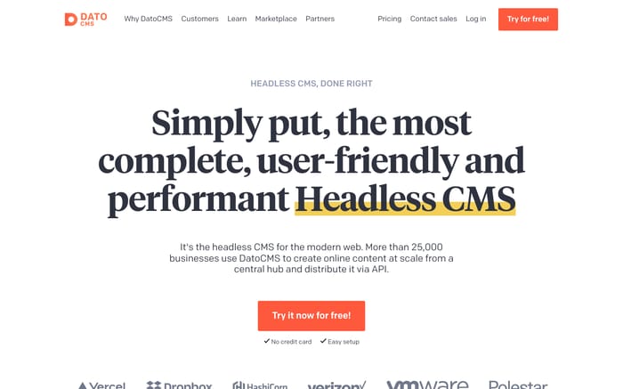 DatoCMS website preview