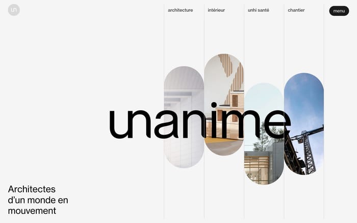 Unanime website preview