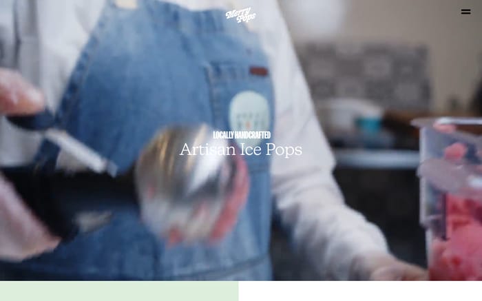 Merry Pops website preview
