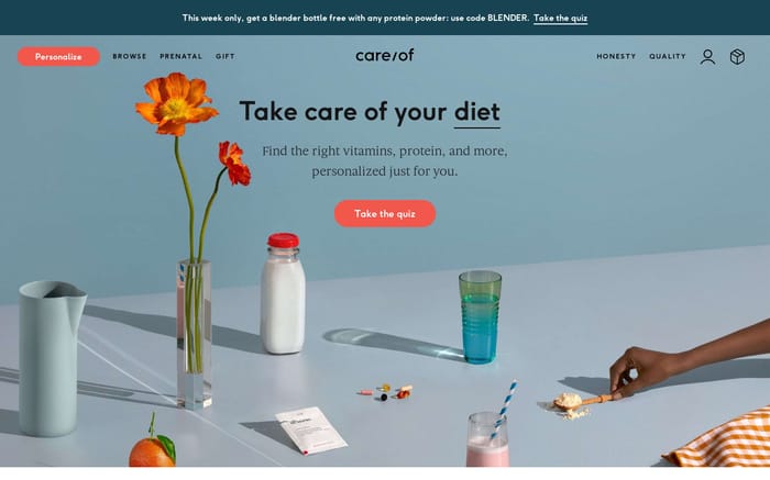 Care/of website preview
