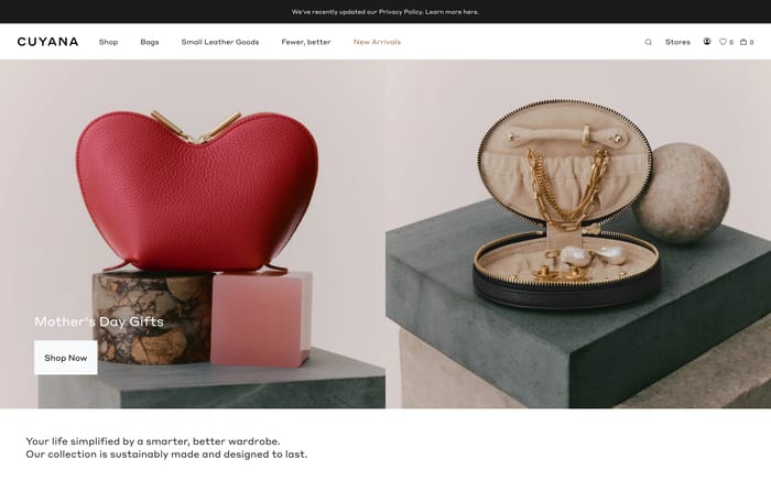 Cuyana website preview