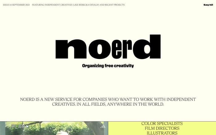 Noerd website preview